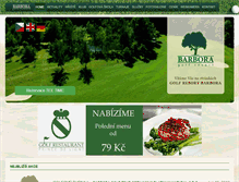 Tablet Screenshot of golfbarbora.cz